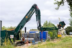 Nieuwe beschoeiing voor oever GHIJ bij Hekendorp (foto: Yvette Brands, Ploegam)