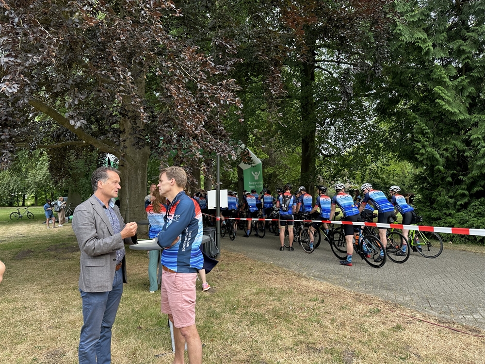 Onze dijkgraaf Jeroen Haan met Climate Classic medeoprichter Joost Brinkman