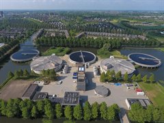 Rioolwaterzuiveringsinstallatie Leidsche Rijn drone luchtfoto juni 2020