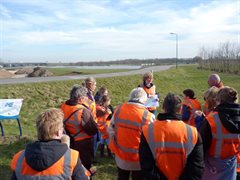Excursie over de Lekdijk met excursieleidster Claudia van Ackooy